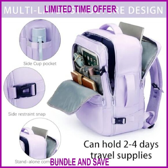 Extra Large Travel Laptop Backpack 17.3 Inch Flight Approved Daypack main image 5